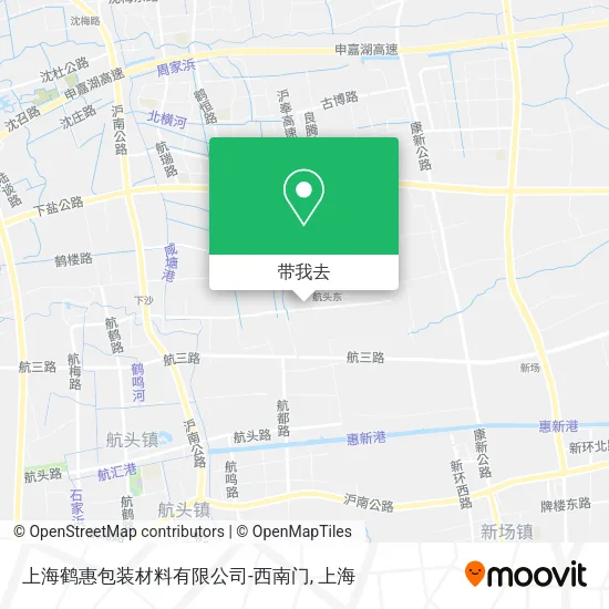 上海鹤惠包装材料有限公司-西南门地图