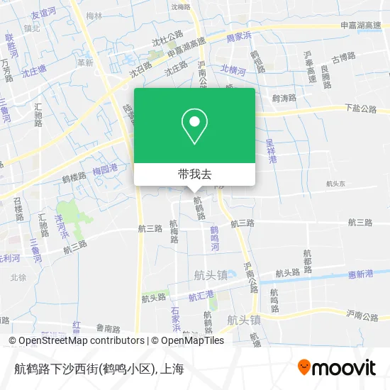 航鹤路下沙西街(鹤鸣小区)地图