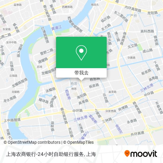 上海农商银行-24小时自助银行服务地图