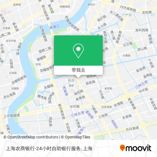 上海农商银行-24小时自助银行服务地图