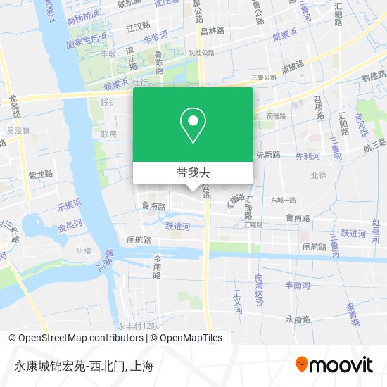 永康城锦宏苑-西北门地图