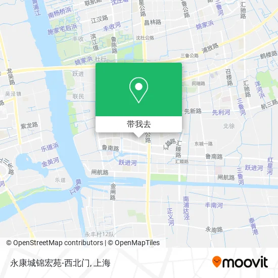 永康城锦宏苑-西北门地图
