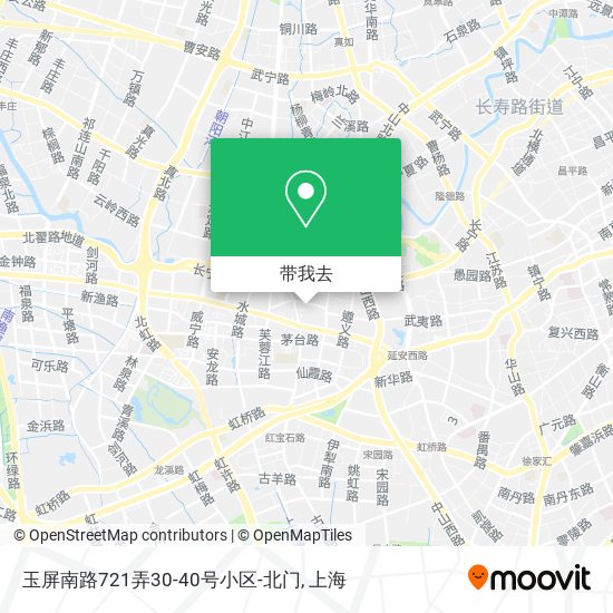 玉屏南路721弄30-40号小区-北门地图