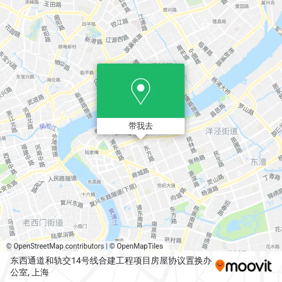 东西通道和轨交14号线合建工程项目房屋协议置换办公室地图
