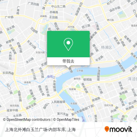 上海北外滩白玉兰广场-内部车库地图