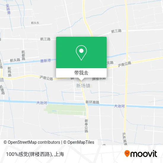100%感觉(牌楼西路)地图