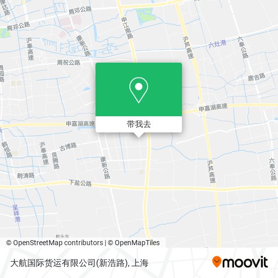 大航国际货运有限公司(新浩路)地图