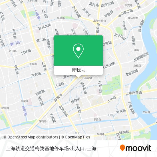 上海轨道交通梅陇基地停车场-出入口地图