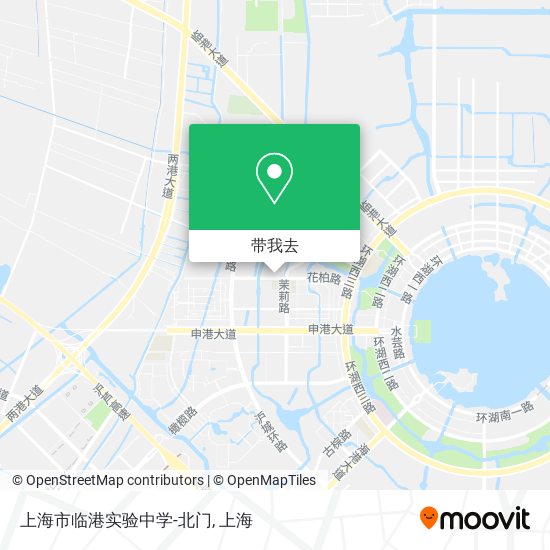 上海市临港实验中学-北门地图