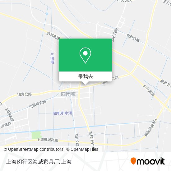 上海闵行区海威家具厂地图