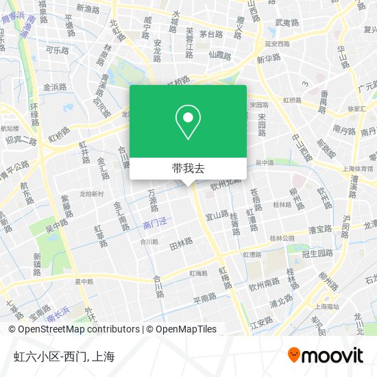虹六小区-西门地图