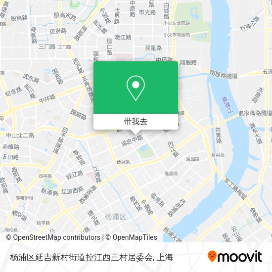 杨浦区延吉新村街道控江西三村居委会地图