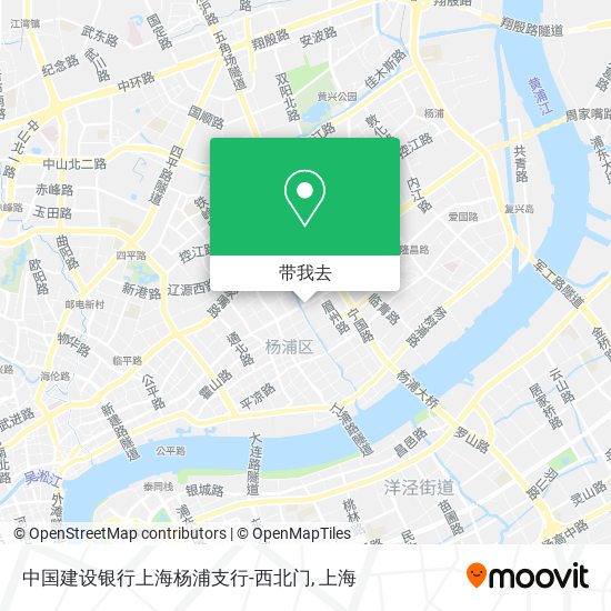 中国建设银行上海杨浦支行-西北门地图