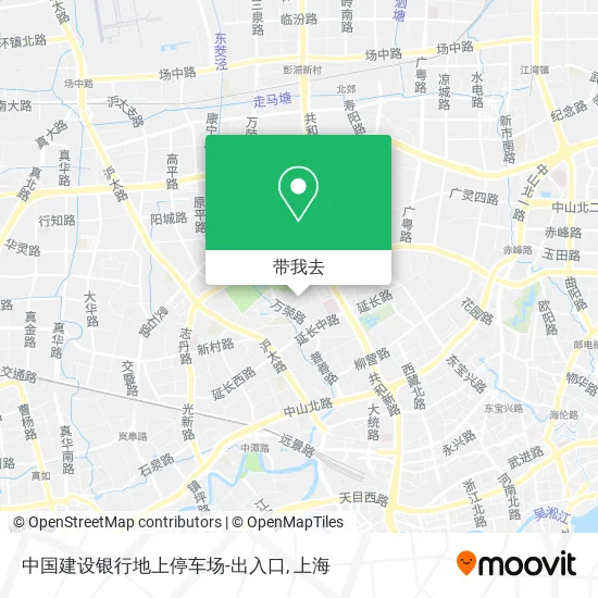 中国建设银行地上停车场-出入口地图