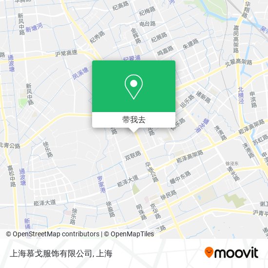 上海慕戈服饰有限公司地图