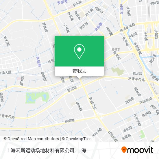 上海宏斯运动场地材料有限公司地图