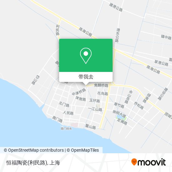 恒福陶瓷(利民路)地图