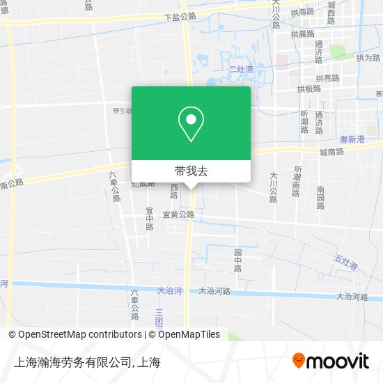 上海瀚海劳务有限公司地图