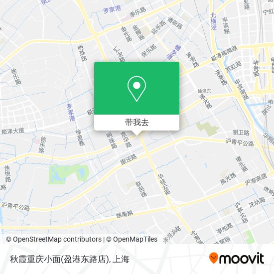 秋霞重庆小面(盈港东路店)地图