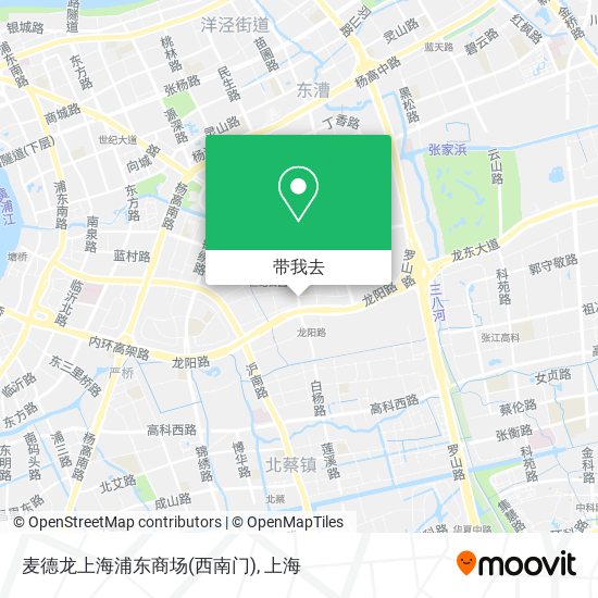 麦德龙上海浦东商场(西南门)地图