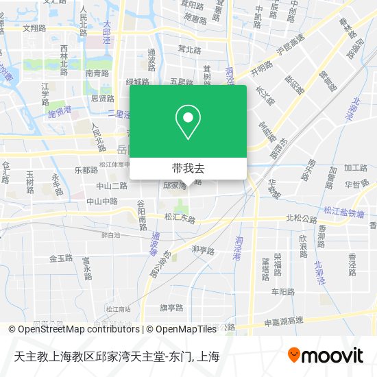 天主教上海教区邱家湾天主堂-东门地图