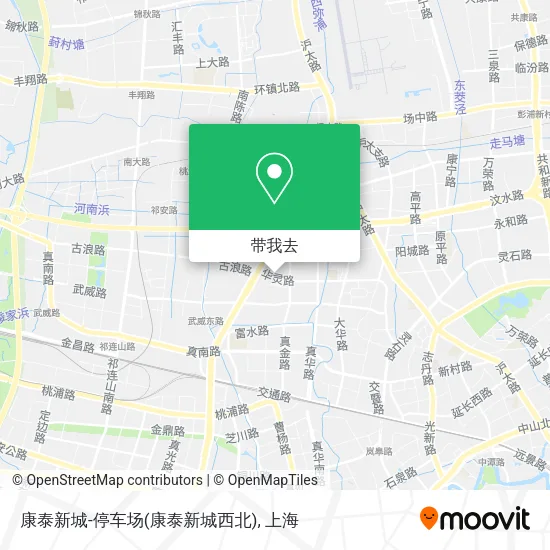 康泰新城-停车场(康泰新城西北)地图