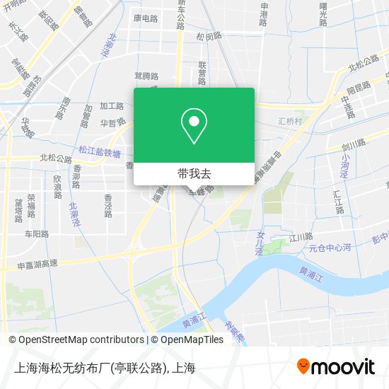 上海海松无纺布厂(亭联公路)地图