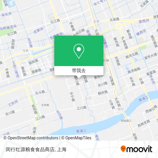 闵行红源粮食食品商店地图
