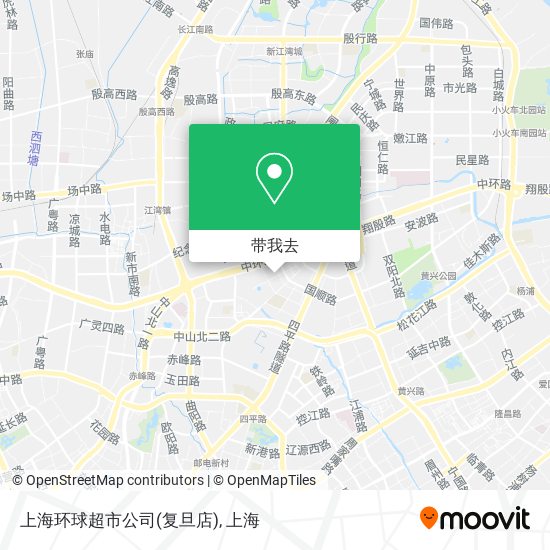 上海环球超市公司(复旦店)地图