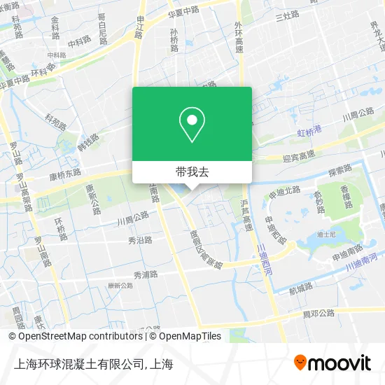 上海环球混凝土有限公司地图