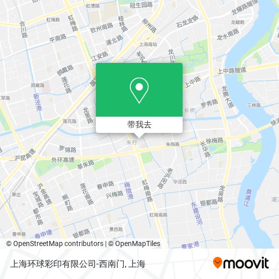 上海环球彩印有限公司-西南门地图