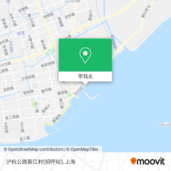 沪杭公路新江村(招呼站)地图