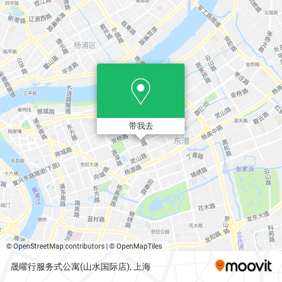 晟曜行服务式公寓(山水国际店)地图