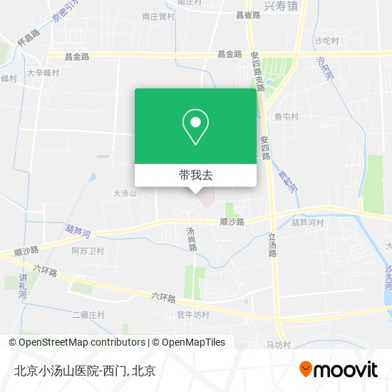 北京小汤山医院-西门地图