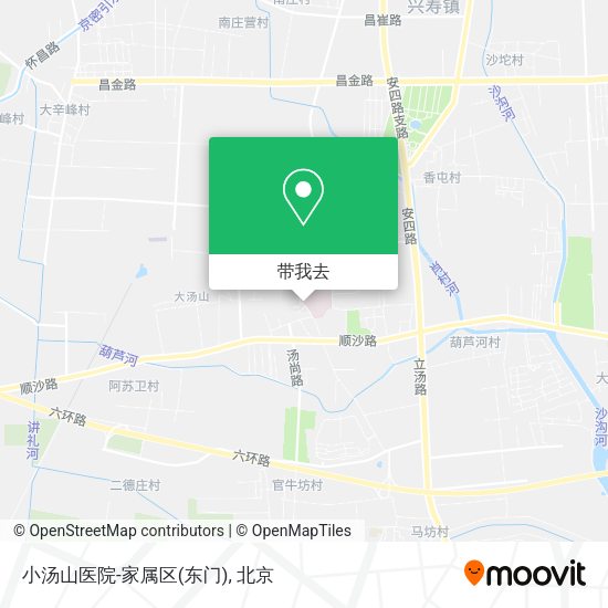 小汤山医院-家属区(东门)地图