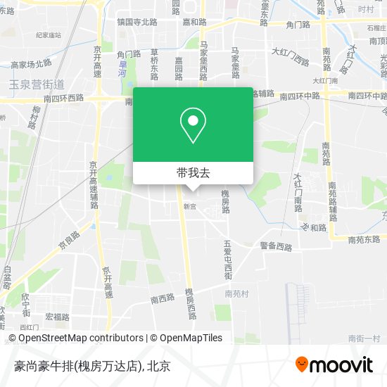 豪尚豪牛排(槐房万达店)地图