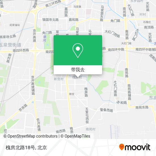 槐房北路18号地图