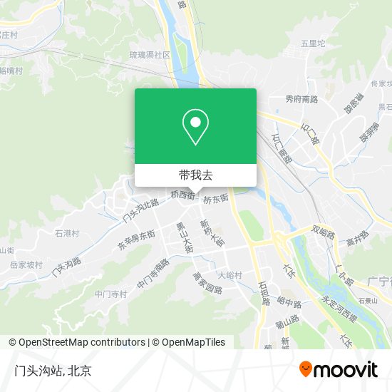 门头沟站地图
