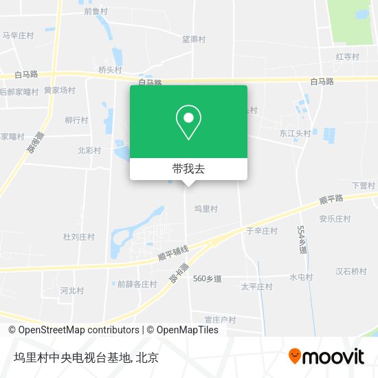坞里村中央电视台基地地图
