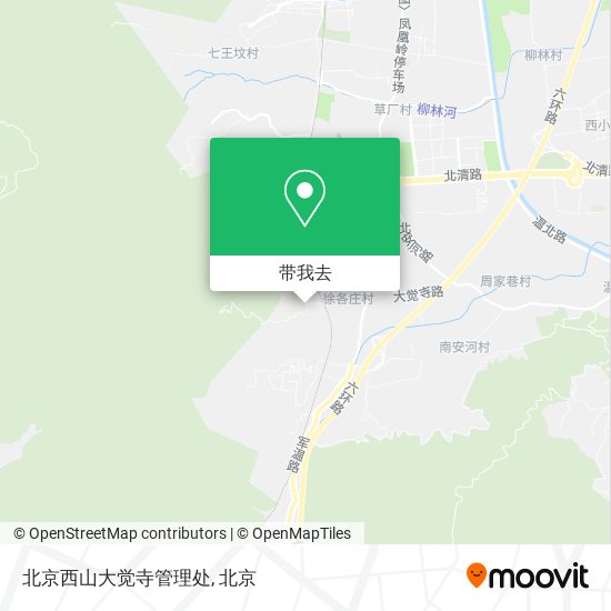 北京西山大觉寺管理处地图
