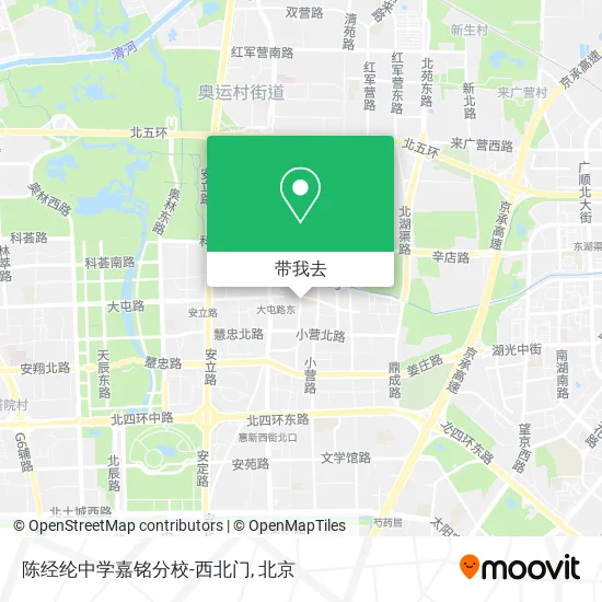 陈经纶中学嘉铭分校-西北门地图