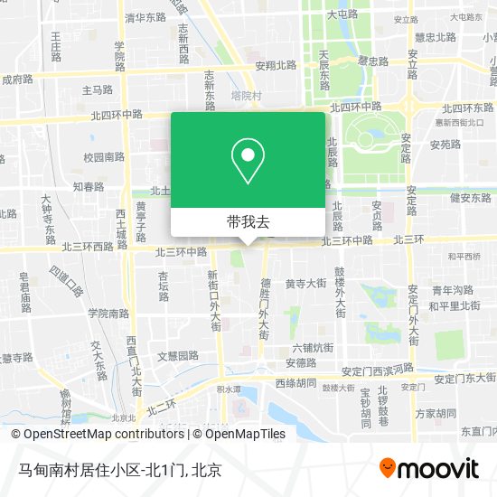 马甸南村居住小区-北1门地图