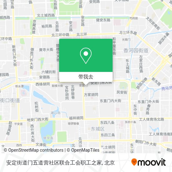 安定街道门五道营社区联合工会职工之家地图