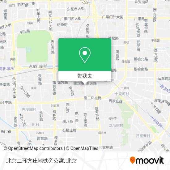 北京二环方庄地铁旁公寓地图