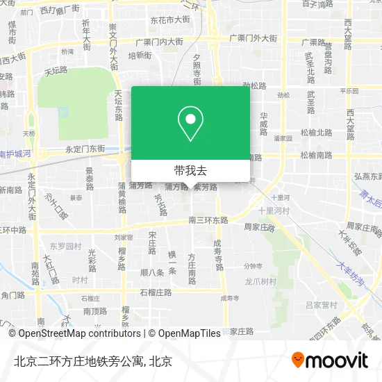 北京二环方庄地铁旁公寓地图