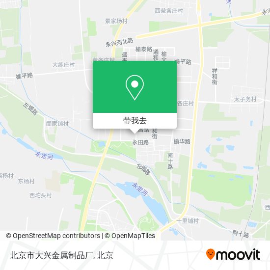 北京市大兴金属制品厂地图