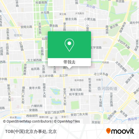 TOB(中国)北京办事处地图
