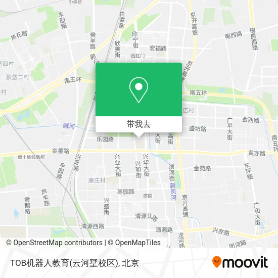 TOB机器人教育(云河墅校区)地图