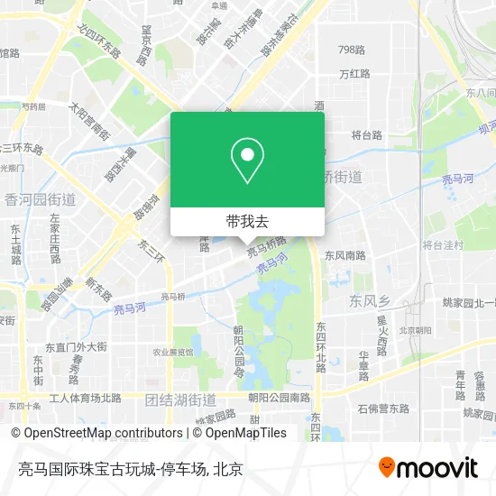 亮马国际珠宝古玩城-停车场地图