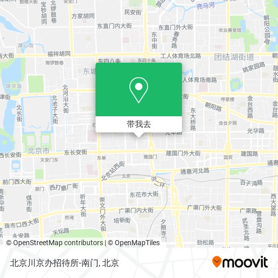 北京川京办招待所-南门地图